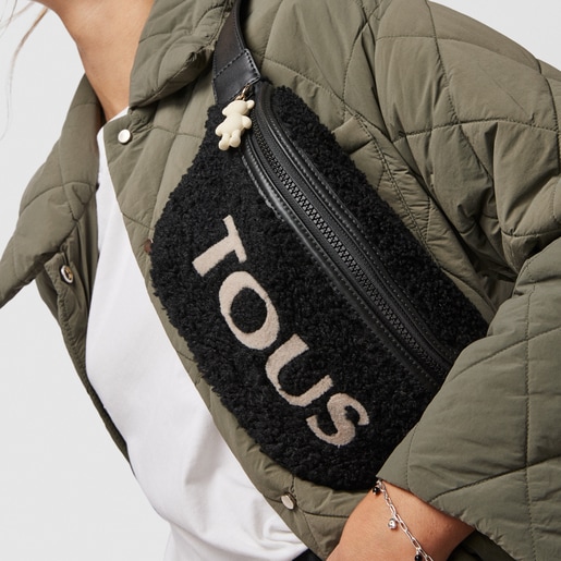 Black Amaya Warm Waist bag