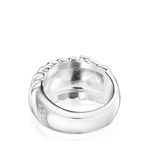 Anillo TOUS Basics relieve de plata