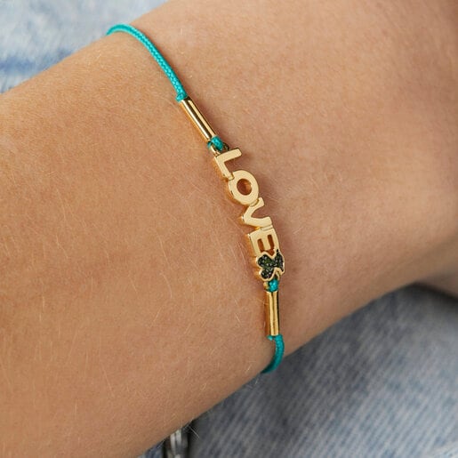 TOUS Crossword Bracciale Love al cromo-diopside