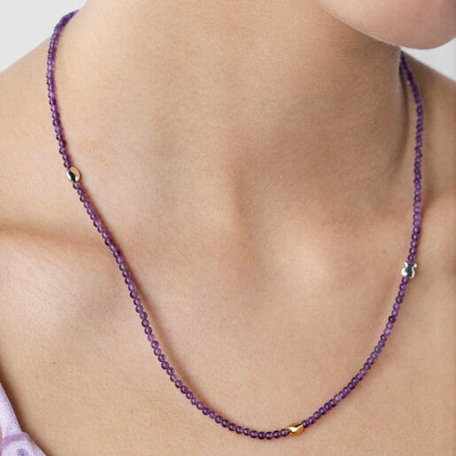 Silver vermeil and amethyst TOUS Joy Bits necklace | TOUS