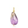 Dije con baño de oro 18 kt sobre plata y amatista Hav