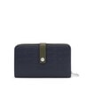 Portefeuille long bleu marine Urbana Logo New