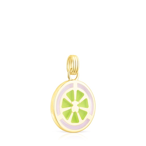 mm silver vermeil TOUS St. Tropez Cup Enameled pendant