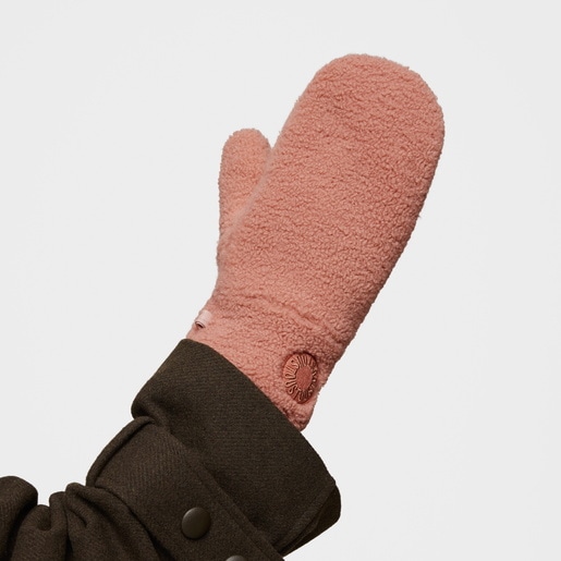 Dark pink Mittens TOUS Faux