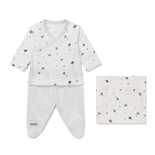 Conjunto de bebé Love Blanco