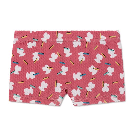 Bañador short Party Coral