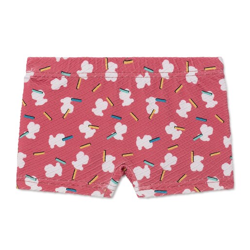 Bañador short Party Coral