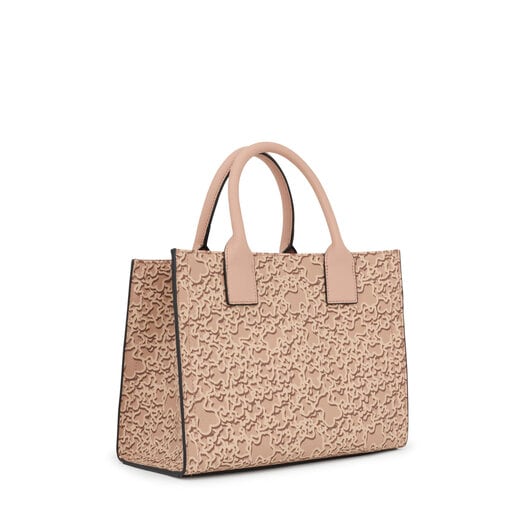 Medium taupe-colored Amaya Shopping bag Kaos Mini Evolution | TOUS