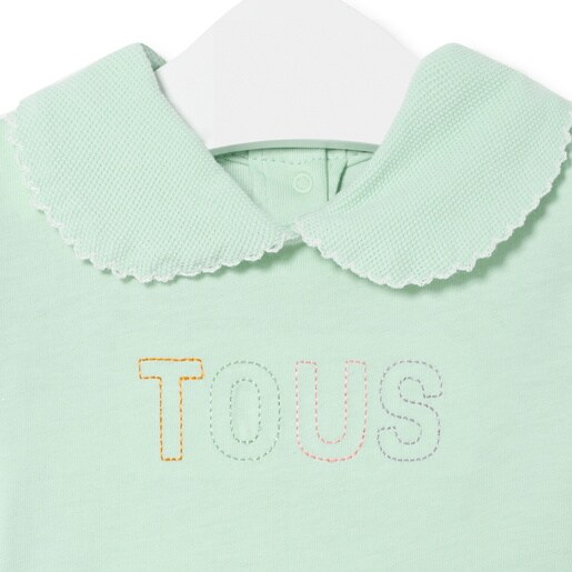 Baby bodysuit in plain mist