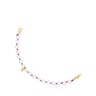 Lilac-colored nylon TOUS Joy Bits bracelet with pearls