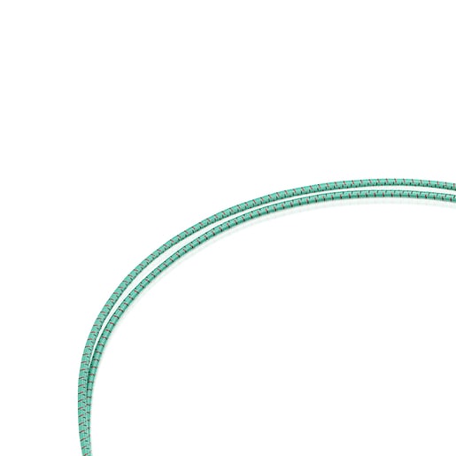 Mätovo zelený elastický náhrdelník Sweet Dolls