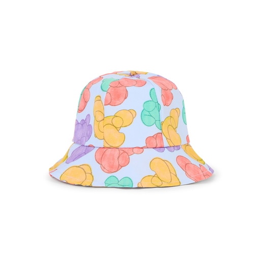 Girls sun hat in Aqua sky blue