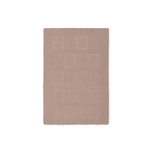 Manta de bebé reversible Nilo rosa