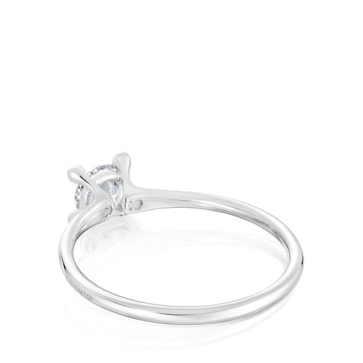 Anillo solitario de platino con diamante creado en laboratorio 0,37 ct Shine LGD