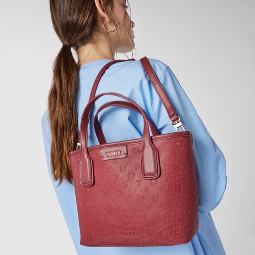 Capazo pequeño Script Day burdeos