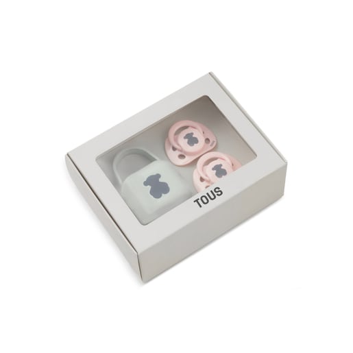 2 pack of Bear dummies in Pink