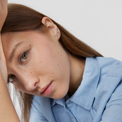 Серьга со звездой Les Classiques из розового золота с бриллиантами