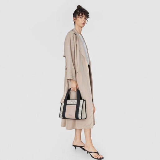 Shopping mediano Amaya beige TOUS Kaos Mini Evolution