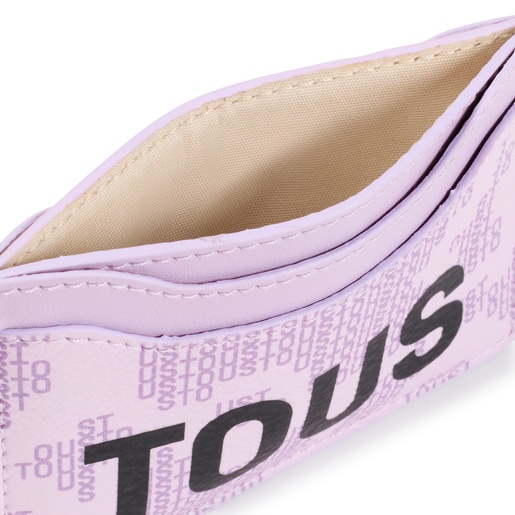 Porte-cartes Kaos Pix mauve