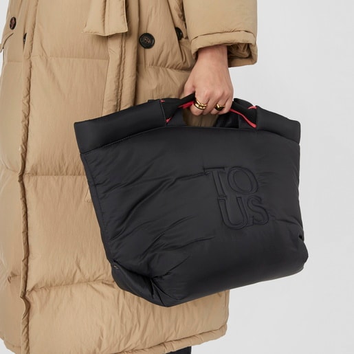 תיק סל TOUS Balloon Soft גדול בצבע שחור