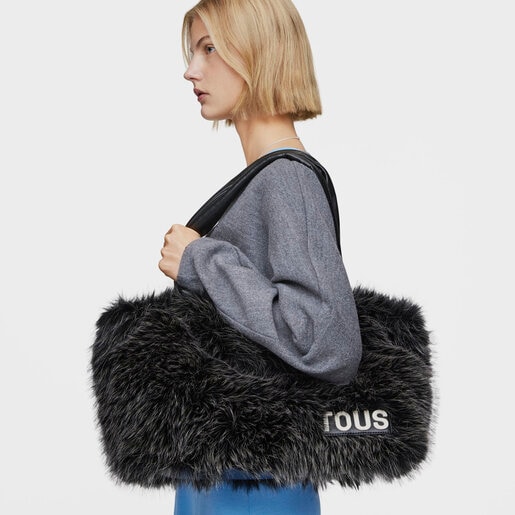 Large black Tote bag TOUS Carol Warm