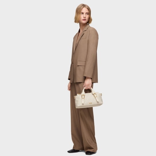 beige Bowling bag TOUS Buckles Silhouette