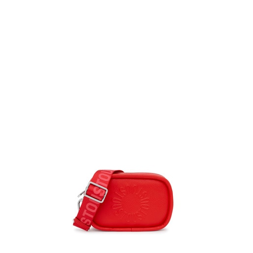 Red leather Crossbody Reporter bag TOUS Miranda | TOUS