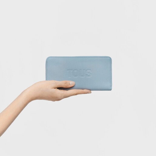 Μεσαίου μεγέθους πορτοφόλι TOUS Halfmoon σε μπλε χρώμα