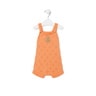Knitted baby romper in Tricot orange