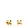 Short Earrings with 18kt gold plating over silver and peridot Sugar Party