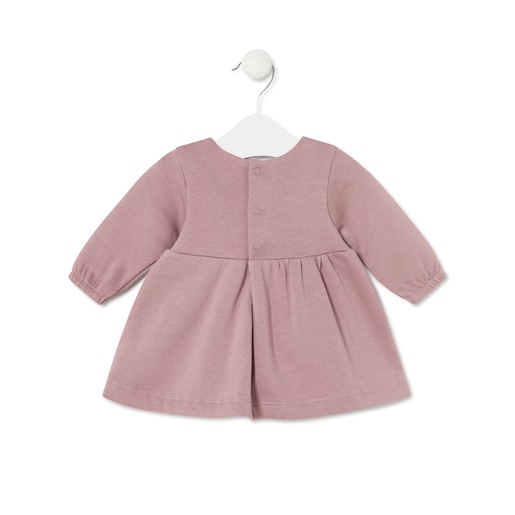 Vestido de bebé para menina Classic cor-de-rosa