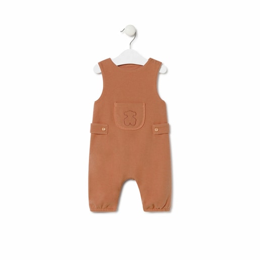 Baby playsuit in Geome beige