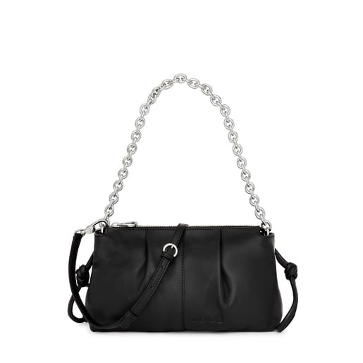 Medium black leather TOUS Soft Crossbody bag