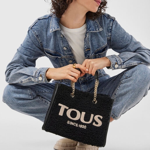 Medium black Amaya Warm Shopping bag