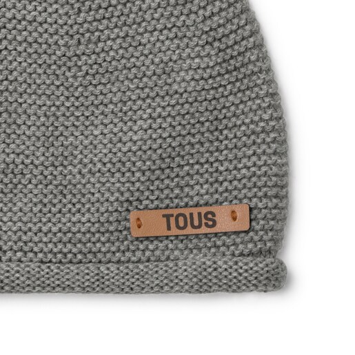 Gorro de bebé de recién nacido Tricot gris