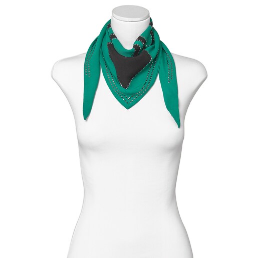 Зеленый шарф TOUS Lovers