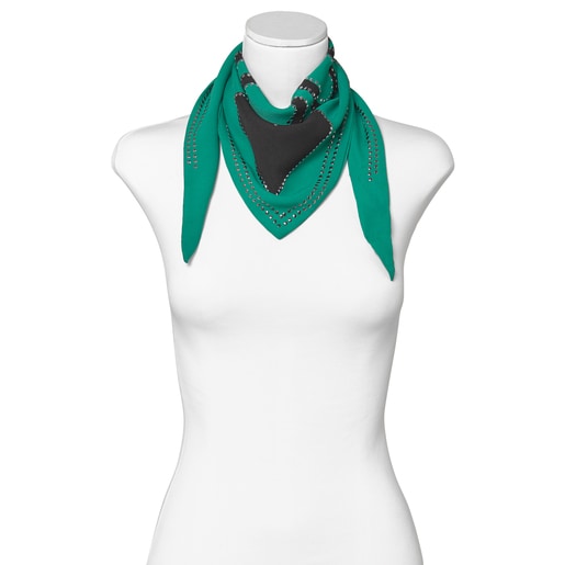 Зеленый шарф TOUS Lovers