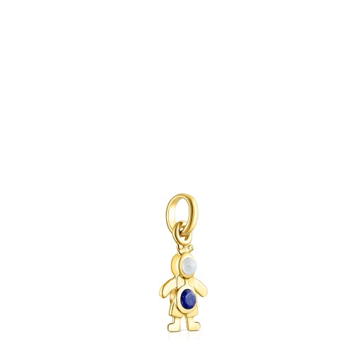 Silver Vermeil TOUS Mama boy bowtie Pendant with Gemstones | TOUS