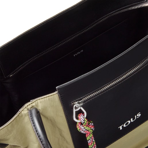 Capazo grande caqui TOUS Empire Cotton