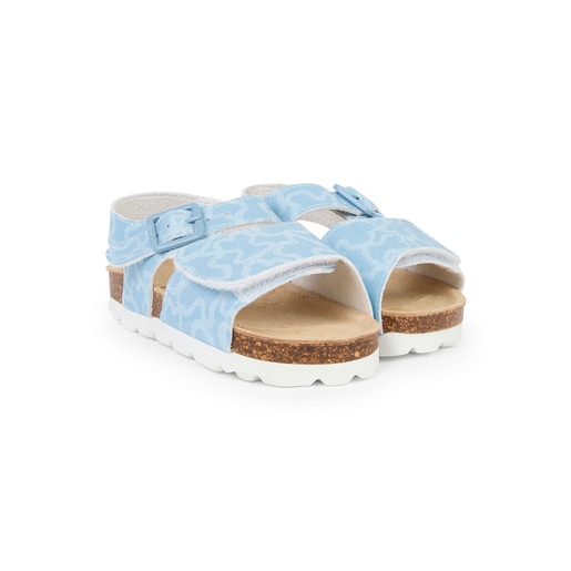 Baby sandals in Run blue