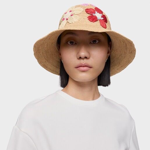 Nude-colored Cap TOUS Summer Daisies