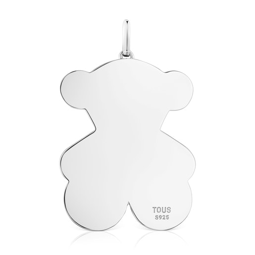 Large 38mm silver bear Pendant Sweet Dolls