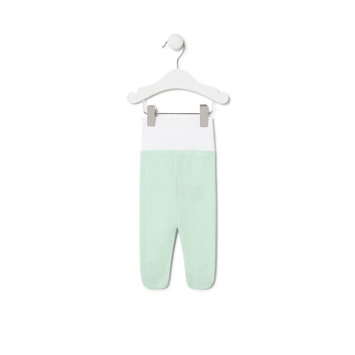 Baby leggings in plain mist