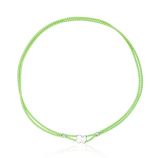 Lime green Sweet Dolls Elastic necklace | TOUS