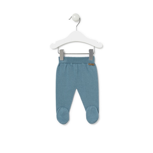 Tricot baby outfit in sky blue