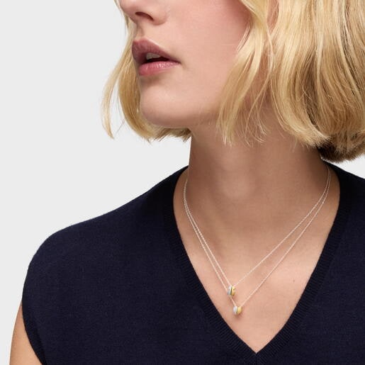 Collar bicolor y motivo oso 8 mm TOUS 1950