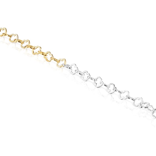 Armband TOUS Carrusel zweifarbig mit Bärenmotiv