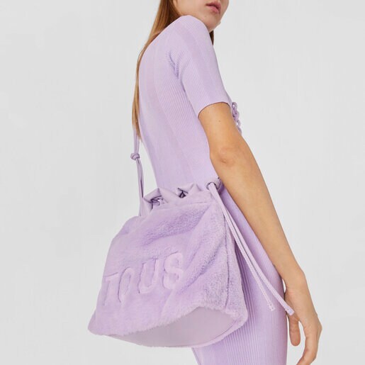 Medium mauve TOUS Cloud Warm One-shoulder bag | TOUS