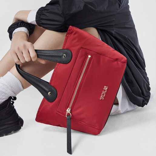 Маленькая красная сумка-тоут Shelby