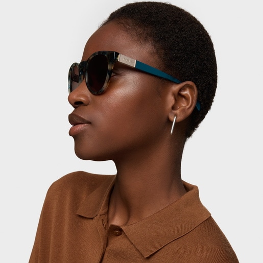 Gafas de sol Round Mesh azul